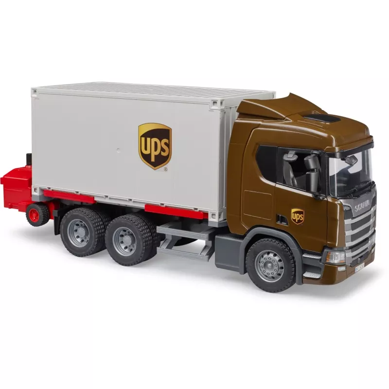 Scania Super 560R Fahrzeuge UPS Container mit Gabelstapler