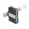 Netzwerk-Switch DELOCK 80164 4-Port Gigabit PoE mit 1 Uplink RJ45-Port