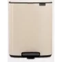 Brabantia Bo Pedaleimer 12 L rechteckig Stahl Beige