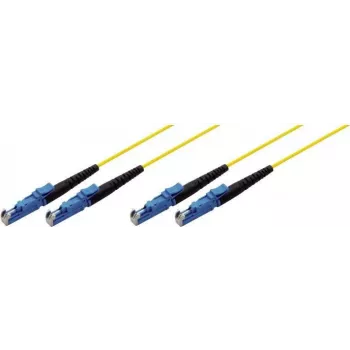 Tecline 39980002 Glasfaserkabel 2 m 2x E-2000 OS2 Gelb (39980002)