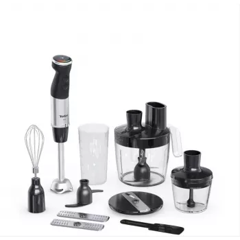 Tefal Quickchef+ HB67G830 Standmixer 0,8 l Stabmixer 1000 W Schwarz, Edelstahl