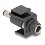 DeLOCK Keystone-Modul DC 5,5 x 2,1 mm Buchse auf Stecker schwarz
