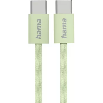 Hama Fabric USB-Kabel USB 2.0 1 m USB C Grün