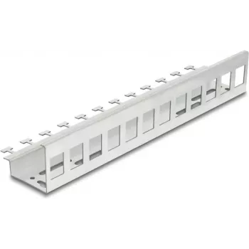 DELOCK Keystone-Halter 12 Ports für DIN-Schienen- und Handmontage (Modell 90631)