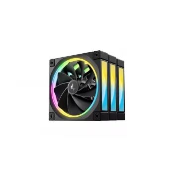 DeepCool FL12R 120mm ARGB Gehäuselüfter 3er-Pack Schwarz