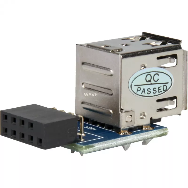DELOCK-Adapter 1 x 9-Pin 2,54 mm auf 2 x USB 2.0-A 41825