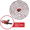 Einhell GE-LC 18 Li - Solo 4,3 m/s 18 V Lithium-Ionen (Li-Ion) Schwarz - Rot Akku-Kettensäge (4501761)
