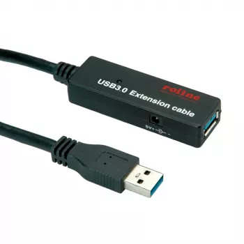 USB-Kabel ROLINE 12.04.1071 15m USB 3.2 Gen 1 Schwarz