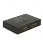 DeLock HDMI 2 - 1 Switch bidirektional 4K 60 Hz - Video/Audio-Switch - 2 x HDMI - Desktop
