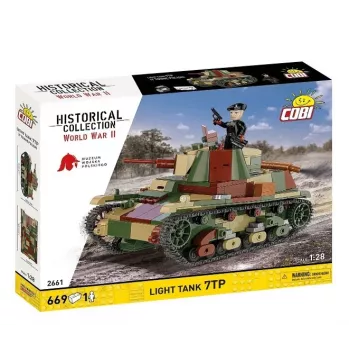 Cobi Bausteine Leichter Panzer 7TP Modell, 669 Teile, COBI-2661