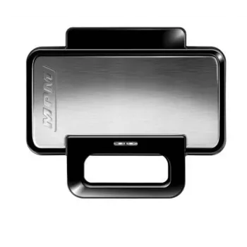 Sandwichmaker MPM MPO-43M 3in1 1000W – multifunktionelle Sandwichpresse für 4 Sandwiches, Grillen, Toasten und Waffeln, schwarz