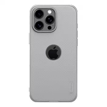 Schutzhülle Nillkin Super Frosted Shield Pro für iPhone 16 Pro, grau, starrer schlank-Cover