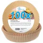 Papier-Fritteuseneinsätze Extralink HOME rund 16 cm, 100er-Pack