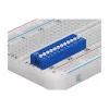 DIP-Schalter für Leiterplatten DELOCK 66388, blaues Kunststoff, 10 Stk., 31,9×9,9×5,5 mm