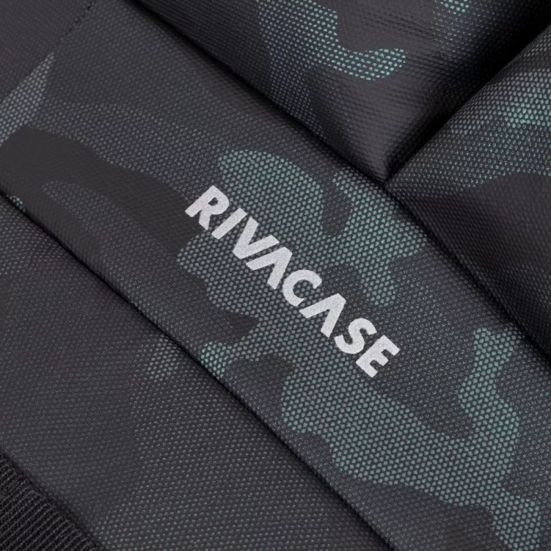 Rivacase Sherwood Rucksack Rucksack Camouflage, Navy Polyester, Polyurethan