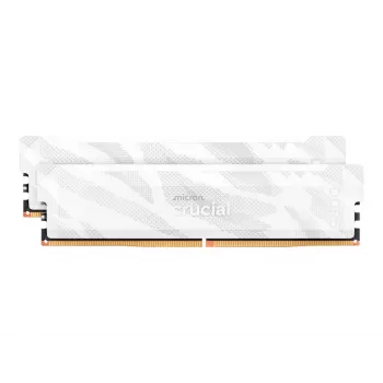 Crucial Pro OC 32GB (2x16GB) DDR5 PC5-48000C32 6400MHz Dual Channel Kit - White