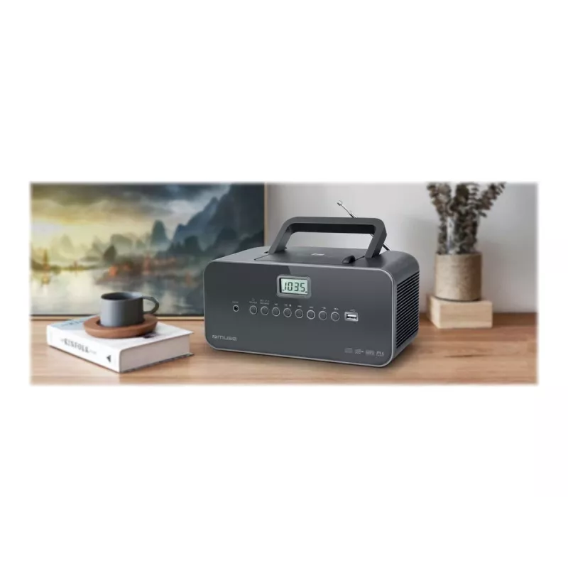 Muse M-28 DG CD-Player Tragbarer CD-Player Schwarz