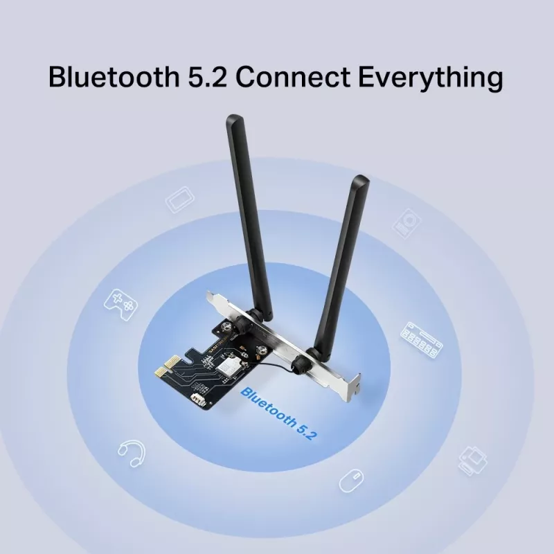 Mercusys AXE5400 Wi-Fi 6E Bluetooth 5.2 PCIe-Adapter