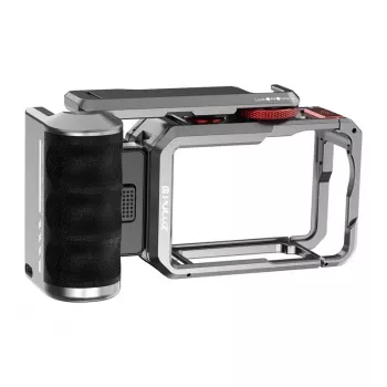 Titan-Erweiterungskäfig mit Griff und zusätzlichen Puluz-Anschlüssen für DJI Osmo Action 6