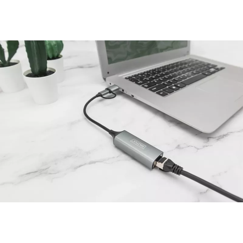 USB Typ-C Gigabit Ethernet Adapter Digitus DN-3028