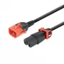 Netzkabeladapter MicroConnect MC-DUALC14C15-2M — dual C14 auf C15, 2 m
