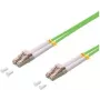 Logilink - Patchkabel - LC/UPC Multi-Mode (M) auf LC/UPC Multi-Mode (M) - 2 m - Glasfaser - 50/125 Mikrometer - OM5 - Halogenfrei - Hellgrün (FP5LC02)