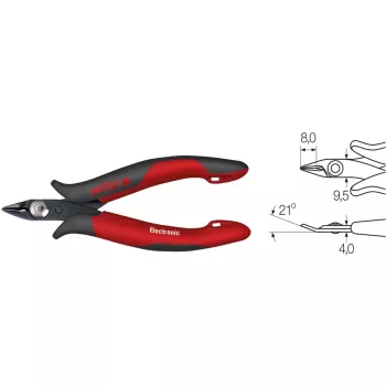 Seitenschneider Wiha 27388 128 mm — Diagonal-Seitenschneider, gehärtete Schneiden, isolierte Griffe