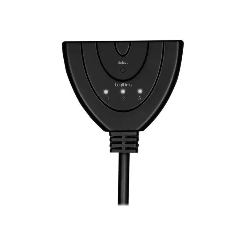 LogiLink - Video-/Audio-Splitter/Switch - 3 x HDMI - Desktop
