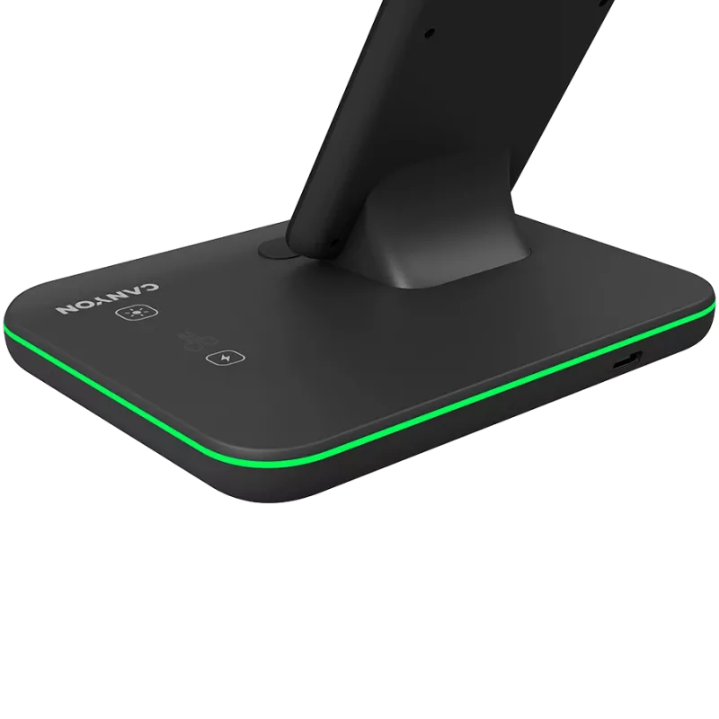 Canyon Wireless Charger Dock 3in1 QI für Apple 15W schwarz Einzelhandel