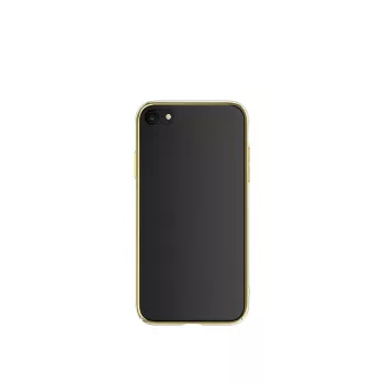 Schutzhülle Devia Glimmer Serie für iPhone SE2, gold, harte PC-Rückseite