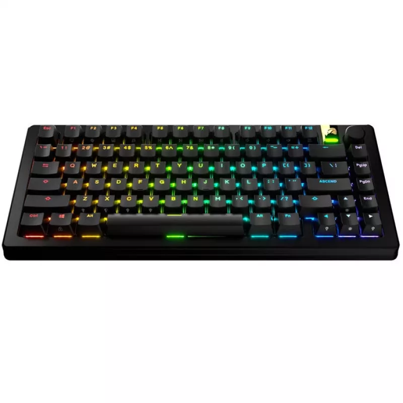 GLORIOUS GPBT Backlit Keycaps — ANSI-Layout, PBT-Material, schwarz
