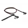 USB-Kabel DeLOCK EASY-USB 2.0 Typ-A Stecker auf Typ-C Stecker 0,5 m Schwarz