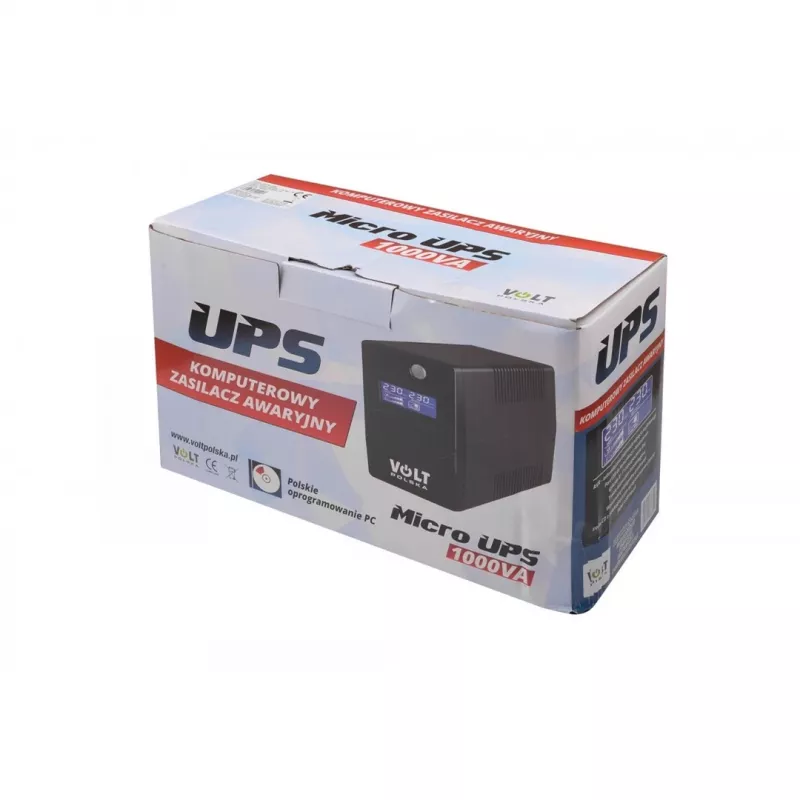 USV UNTERBRECHUNGSFREIE STROMVERSORGUNG VOLT POLSKA MICRO 1000VA 600W 1x9ah