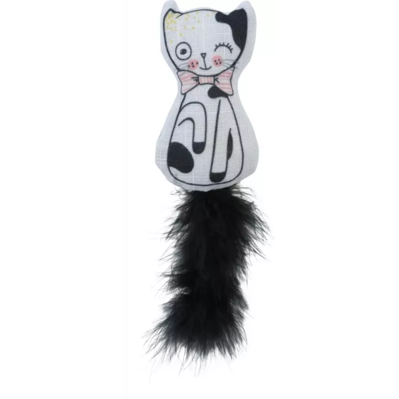 ZOLUX Chatouille Katze mit Federn und Katzenminze - Katzenspielzeug - 13cm
