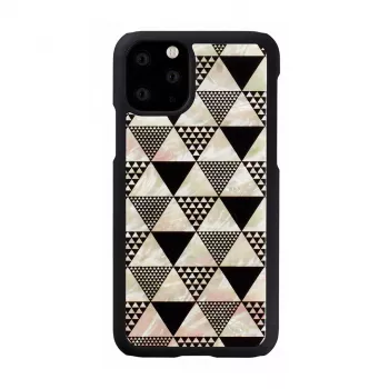 Handyhülle iKins für iPhone 11 Pro – schwarzes Pyramidendesign