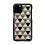 Handyhülle iKins für iPhone 11 Pro – schwarzes Pyramidendesign