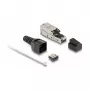 DeLOCK RJ45-Stecker auf LSA Cat.6A werkzeugfrei mit Zugentlastung