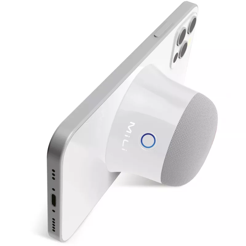 Monofoner tragbarer Lautsprecher MILI Ultron 461891 — 3 W RMS, kabellos, integrierte 420-mAh-Batterie, weiß