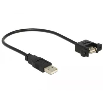 USB-Kabel DeLOCK 85462 USB 2.0 0,25 m Schwarz