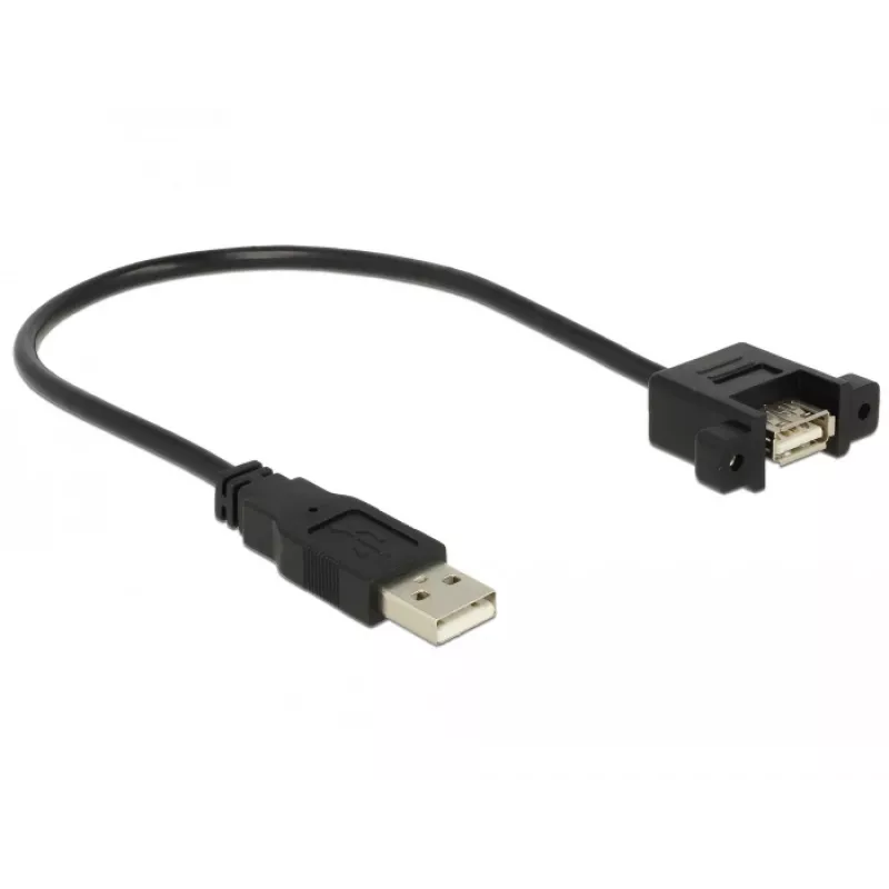 USB-Kabel DeLOCK 85462 USB 2.0 0,25 m Schwarz