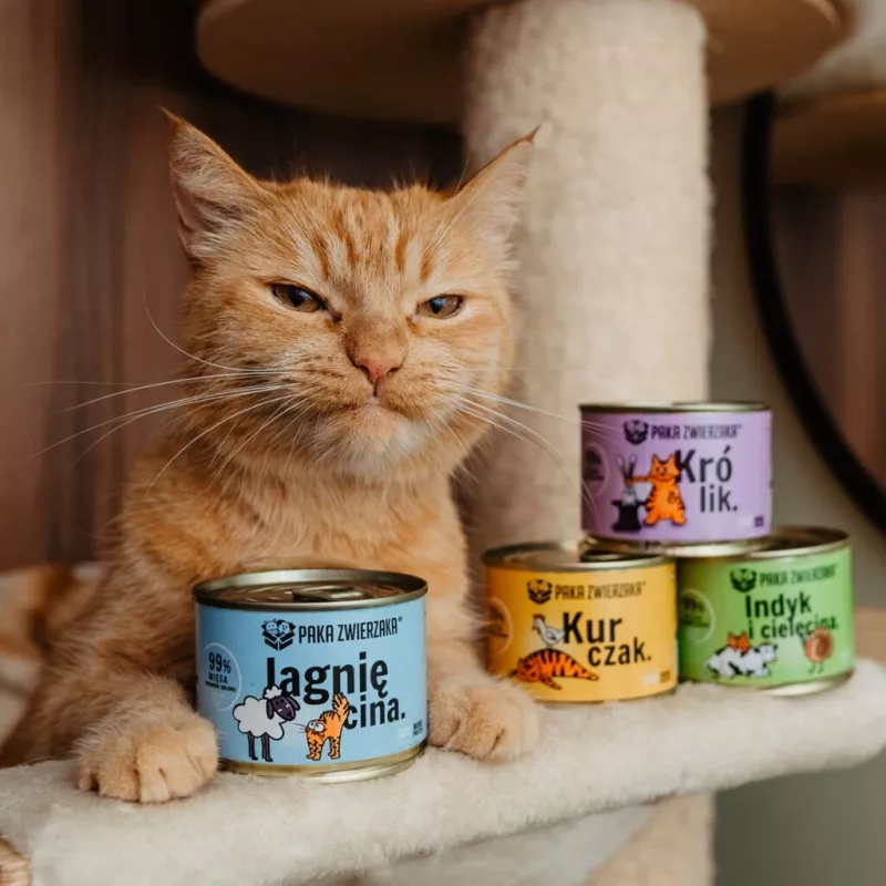 PAKA ZWIERZAKA Kaninchen - Nassfutter für Katzen - 200g