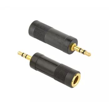 Cablexpert 6,35 mm Klinkenbuchse auf 3,5 mm Klinkenstecker Audioadapter | A-6.35F-3.5M