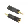 Cablexpert 6,35 mm Klinkenbuchse auf 3,5 mm Klinkenstecker Audioadapter | A-6.35F-3.5M