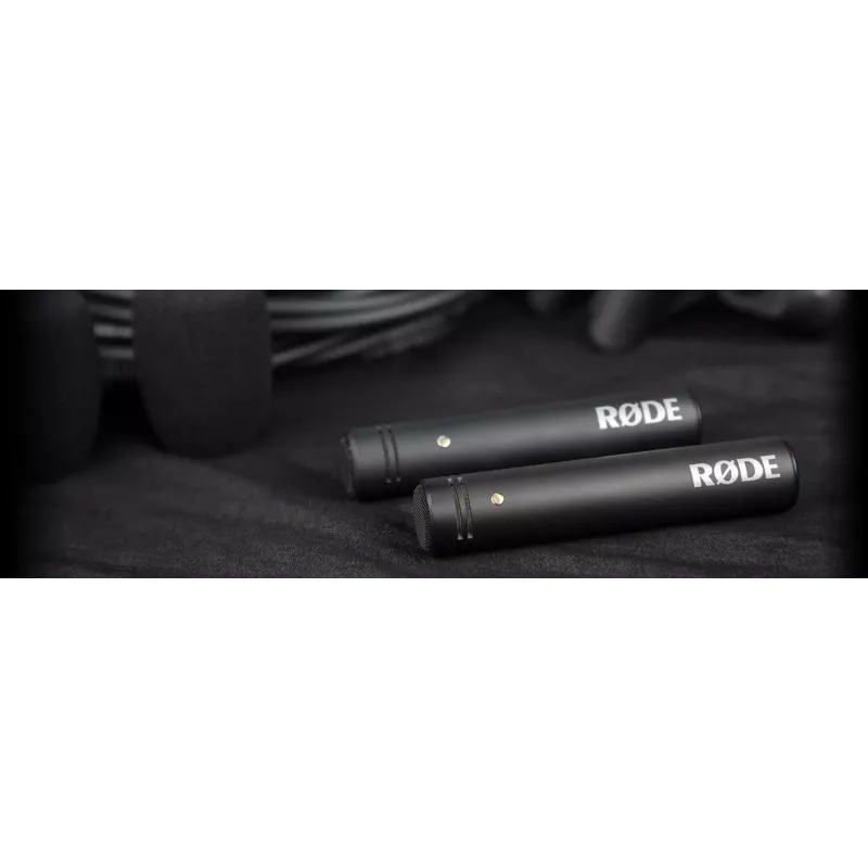 Studio-Kondensatormikrofon RØDE M5 — kabelgebunden, 20–20000 Hz, 200 Ω, -34 dB, 20×100 mm, schwarz