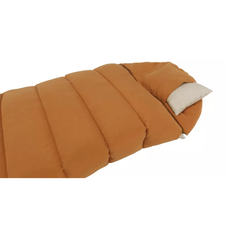 Schlafsack Outwell 230506 halbrechteckig für Erwachsene, 2300×850 mm, max. Körpergröße 195 cm, Baumwolle/Nylon/Polyester (recycelt), gelb