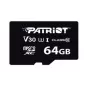 MicroSDXC-Speicherkarte PATRIOT VX Series 64 GB UHS-I U3 V30 Class 10 90/80 MB/s wasserdicht mit Schreibschutz