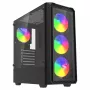 PC Cube Gehäuse SAVIO Noctis Glass RGB — Schwarz, ATX/Micro-ATX, 210×410×450 mm, 3×120 mm Frontlüfter