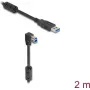 DeLOCK USB-Kabel Typ-A Stecker auf Typ-B Stecker 90° abwärts 2 m