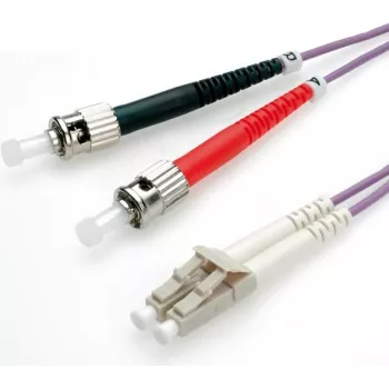 VALUE LWL-Kabel 50/125µm OM4, LC/ST, Violett 3,0m (21.99.8773)
