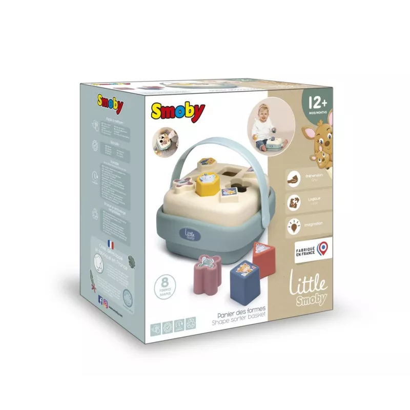 Formensortierkorb SMOBY 7600140323 mit bunten Formen Lernspielzeug für Kleinkinder
